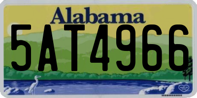 AL license plate 5AT4966