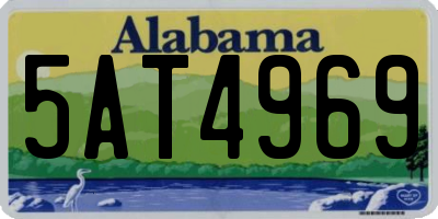AL license plate 5AT4969