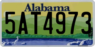 AL license plate 5AT4973