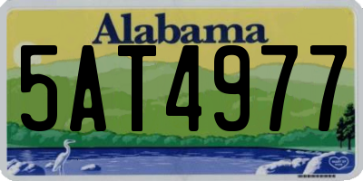 AL license plate 5AT4977