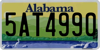 AL license plate 5AT4990