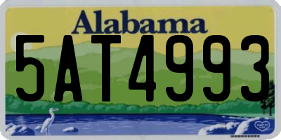 AL license plate 5AT4993