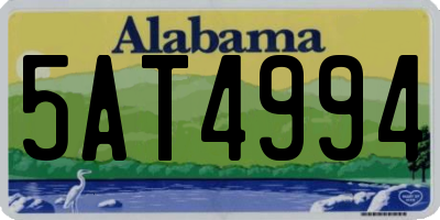 AL license plate 5AT4994