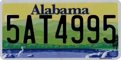 AL license plate 5AT4995