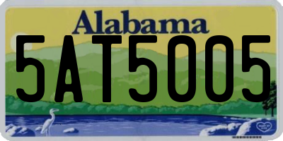 AL license plate 5AT5005