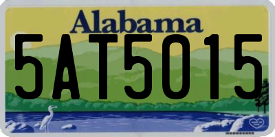 AL license plate 5AT5015