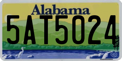 AL license plate 5AT5024