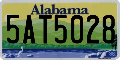 AL license plate 5AT5028