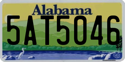 AL license plate 5AT5046