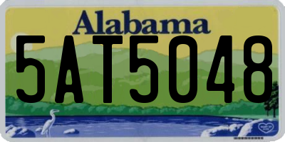 AL license plate 5AT5048