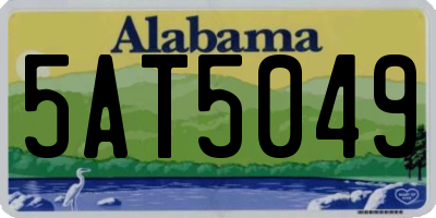 AL license plate 5AT5049