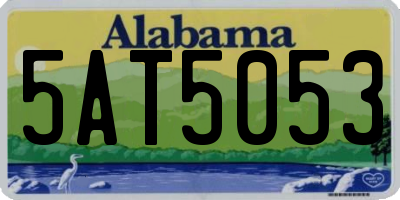 AL license plate 5AT5053