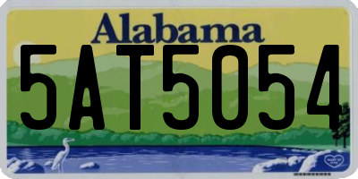 AL license plate 5AT5054