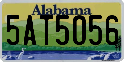 AL license plate 5AT5056