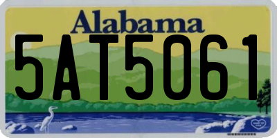 AL license plate 5AT5061