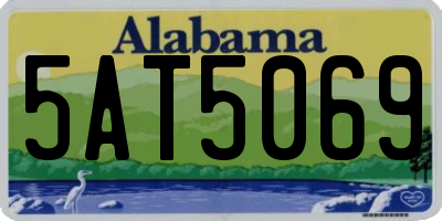 AL license plate 5AT5069
