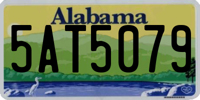 AL license plate 5AT5079