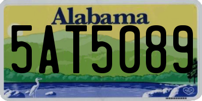 AL license plate 5AT5089