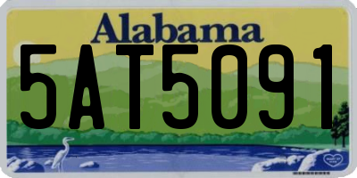 AL license plate 5AT5091