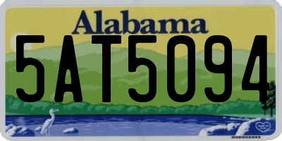 AL license plate 5AT5094