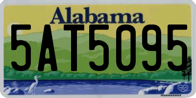 AL license plate 5AT5095