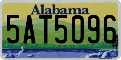 AL license plate 5AT5096