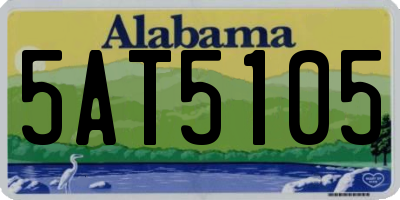 AL license plate 5AT5105