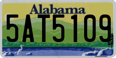 AL license plate 5AT5109