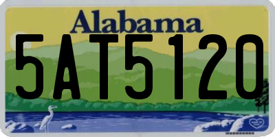 AL license plate 5AT5120