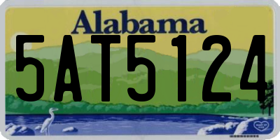 AL license plate 5AT5124