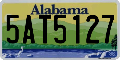 AL license plate 5AT5127