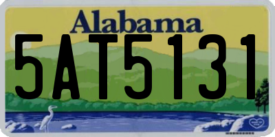 AL license plate 5AT5131