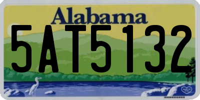 AL license plate 5AT5132