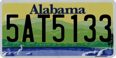 AL license plate 5AT5133