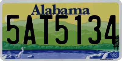 AL license plate 5AT5134
