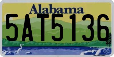 AL license plate 5AT5136