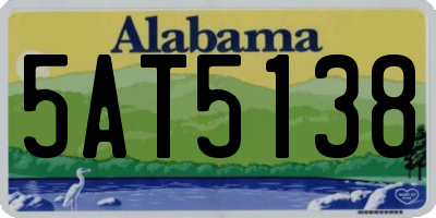 AL license plate 5AT5138