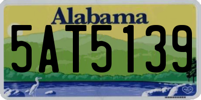 AL license plate 5AT5139