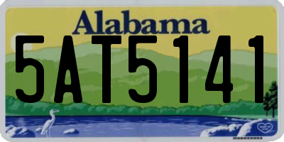AL license plate 5AT5141