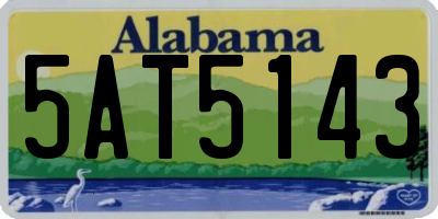 AL license plate 5AT5143