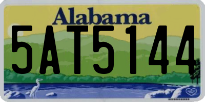 AL license plate 5AT5144
