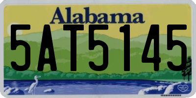 AL license plate 5AT5145