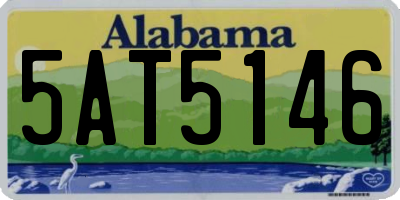 AL license plate 5AT5146