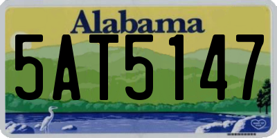 AL license plate 5AT5147