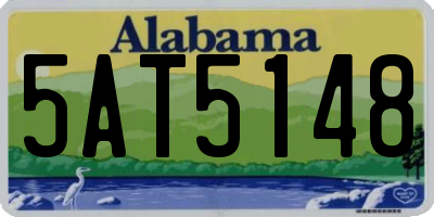 AL license plate 5AT5148