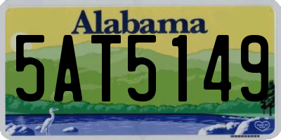 AL license plate 5AT5149