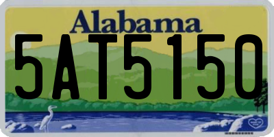 AL license plate 5AT5150