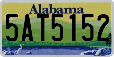 AL license plate 5AT5152