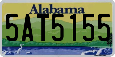 AL license plate 5AT5155
