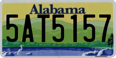 AL license plate 5AT5157